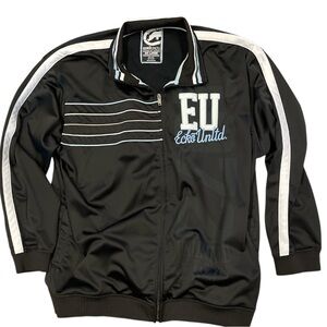 Ecko Unltd EU Track Jacket 2XL Oversized Y2K Hip Hop Streetwear Black